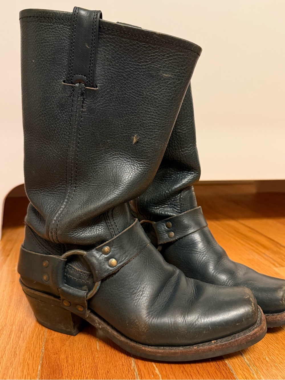 Frye Harness 12R Teal Square Toe Boot - Picture 3 of 10